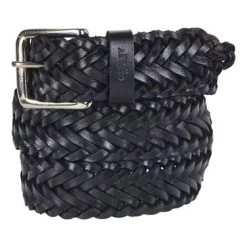 OSPREY LONDON Dean Saddle Leather Plaited Belt Chocolate -OSPREY LONDON Sales unnamed file 1011