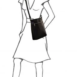 OSPREY LONDON Grainy Hide Leather Ola Cross-Body Bag Black -OSPREY LONDON Sales unnamed file 104 scaled