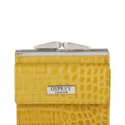 OSPREY LONDON Croc Leather Snap Purse Gunmetal 16 OSPREY LONDON Croc Leather Snap Purse Gunmetal -OSPREY LONDON Sales unnamed file 1047