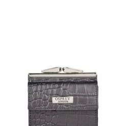 OSPREY LONDON Croc Leather Snap Purse Gunmetal 17 OSPREY LONDON Croc Leather Snap Purse Gunmetal -OSPREY LONDON Sales unnamed file 1048