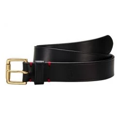 OSPREY LONDON The Santiago 3.5cm Leather Jeans Belt Cognac -OSPREY LONDON Sales unnamed file 1051