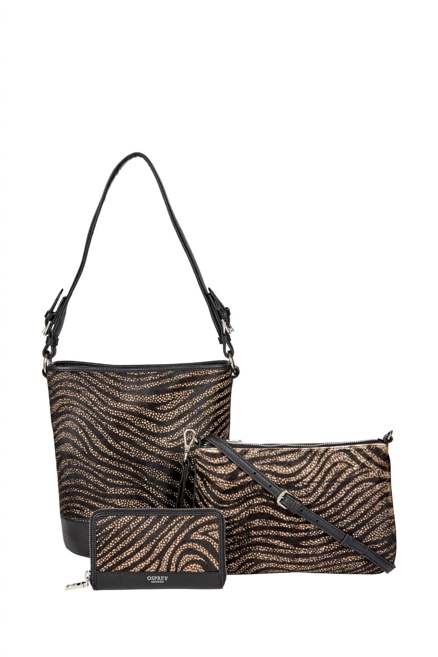 OSPREY LONDON Winchester Matinee Grainy Hide Leather Purse Brown 5 OSPREY LONDON Winchester Matinee Grainy Hide Leather Purse Brown - Image 5