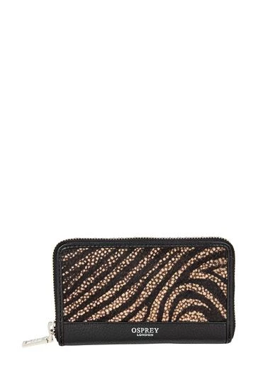 OSPREY LONDON Winchester Matinee Grainy Hide Leather Purse Brown 6 OSPREY LONDON Winchester Matinee Grainy Hide Leather Purse Brown - Image 6