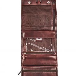 OSPREY LONDON Mens Brown Carter Saddle Leather Washbag Black -OSPREY LONDON Sales unnamed file 1063 scaled