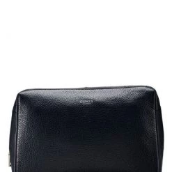 OSPREY LONDON Blue Midnight Grainy Hide Leather Daria Washbag -OSPREY LONDON Sales unnamed file 1112