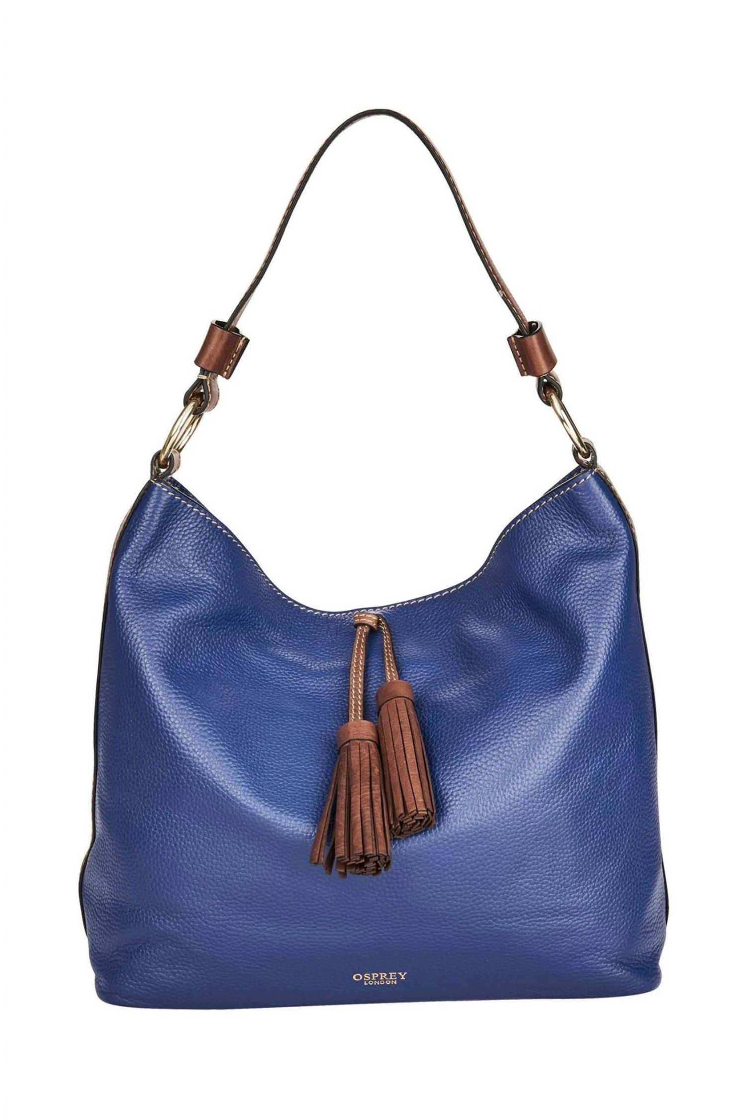 OSPREY LONDON The Savanna Leather Hobo Bag Coral 1 OSPREY LONDON The Savanna Leather Hobo Bag Coral