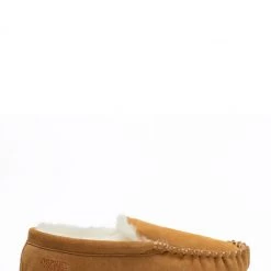 OSPREY LONDON Chestnut Brown Suede 'The Sunday' Slippers