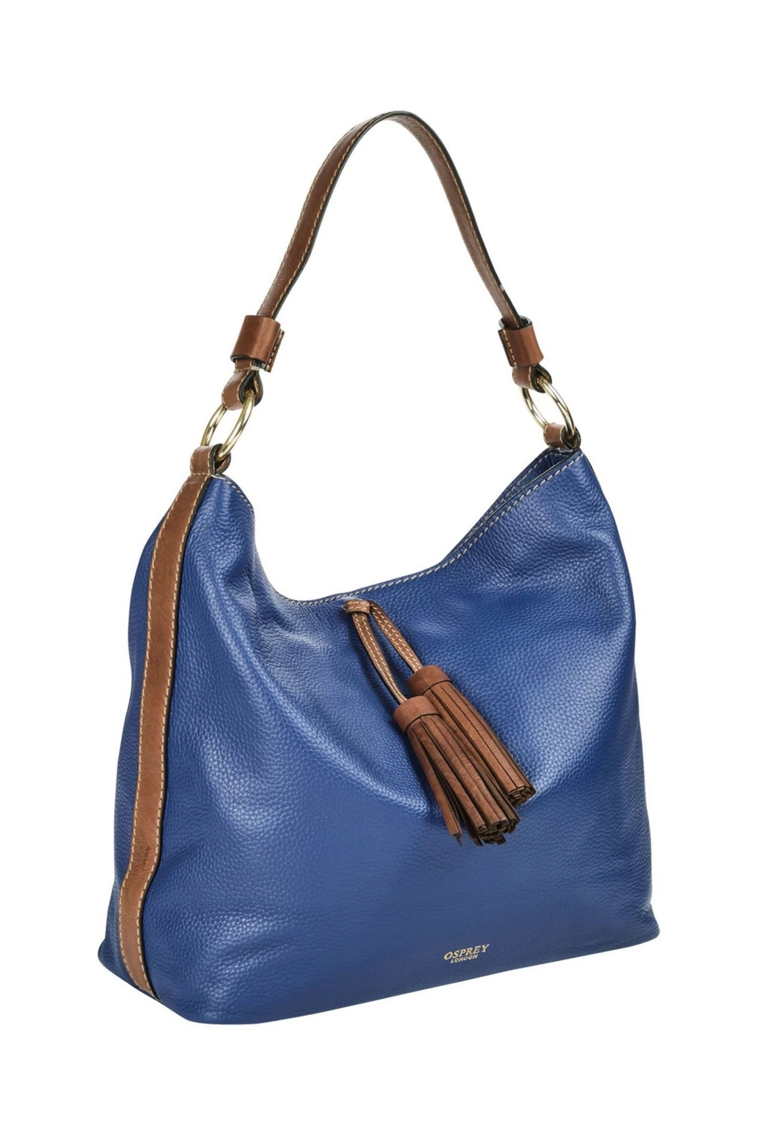 OSPREY LONDON The Savanna Leather Hobo Bag Coral 3 OSPREY LONDON The Savanna Leather Hobo Bag Coral - Image 3