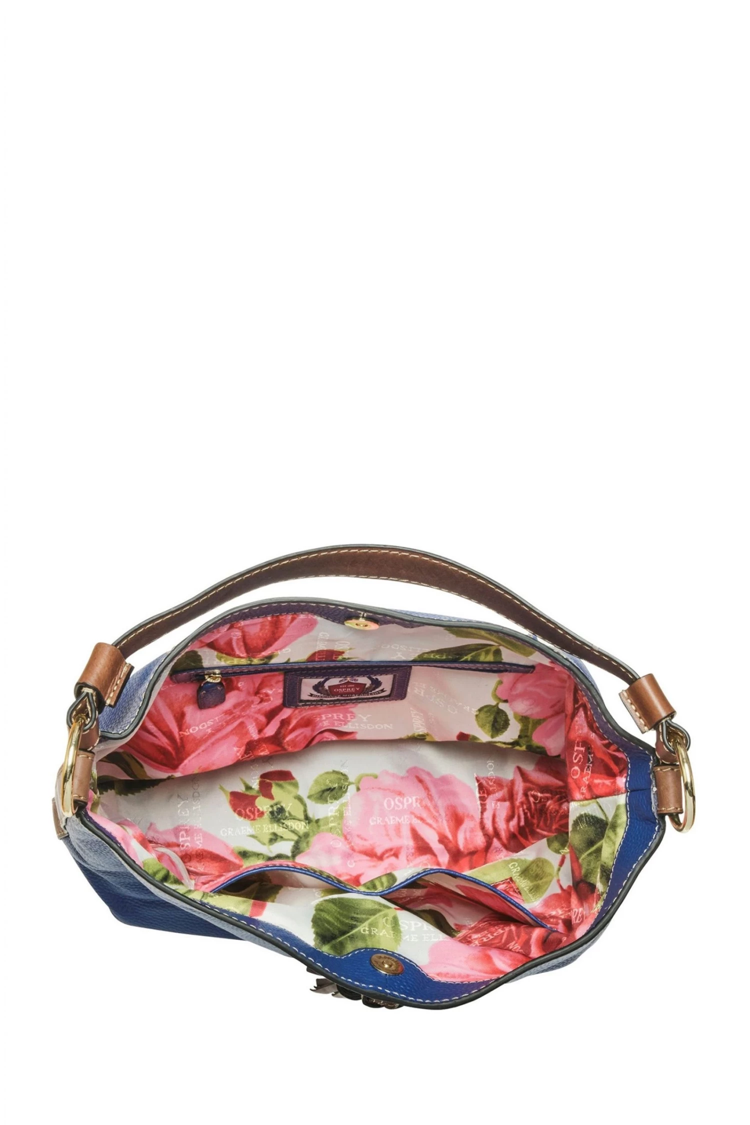 OSPREY LONDON The Savanna Leather Hobo Bag Coral 4 OSPREY LONDON The Savanna Leather Hobo Bag Coral - Image 4