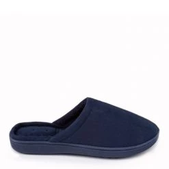 Totes Blue Suedette Mule Slippers -OSPREY LONDON Sales unnamed file 1155