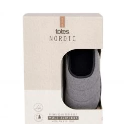 Totes Grey Mens Premium Felt Mule Slippers -OSPREY LONDON Sales unnamed file 1166 scaled