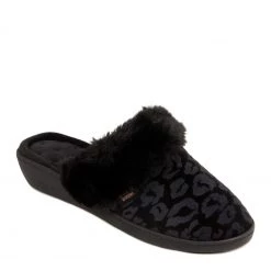 Totes Black Isotoner Ladies Velour Heeled Mule Slippers -OSPREY LONDON Sales unnamed file 1198 scaled