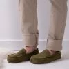 Totes Khaki Green Isotoner Airtex Suedette Moccasin