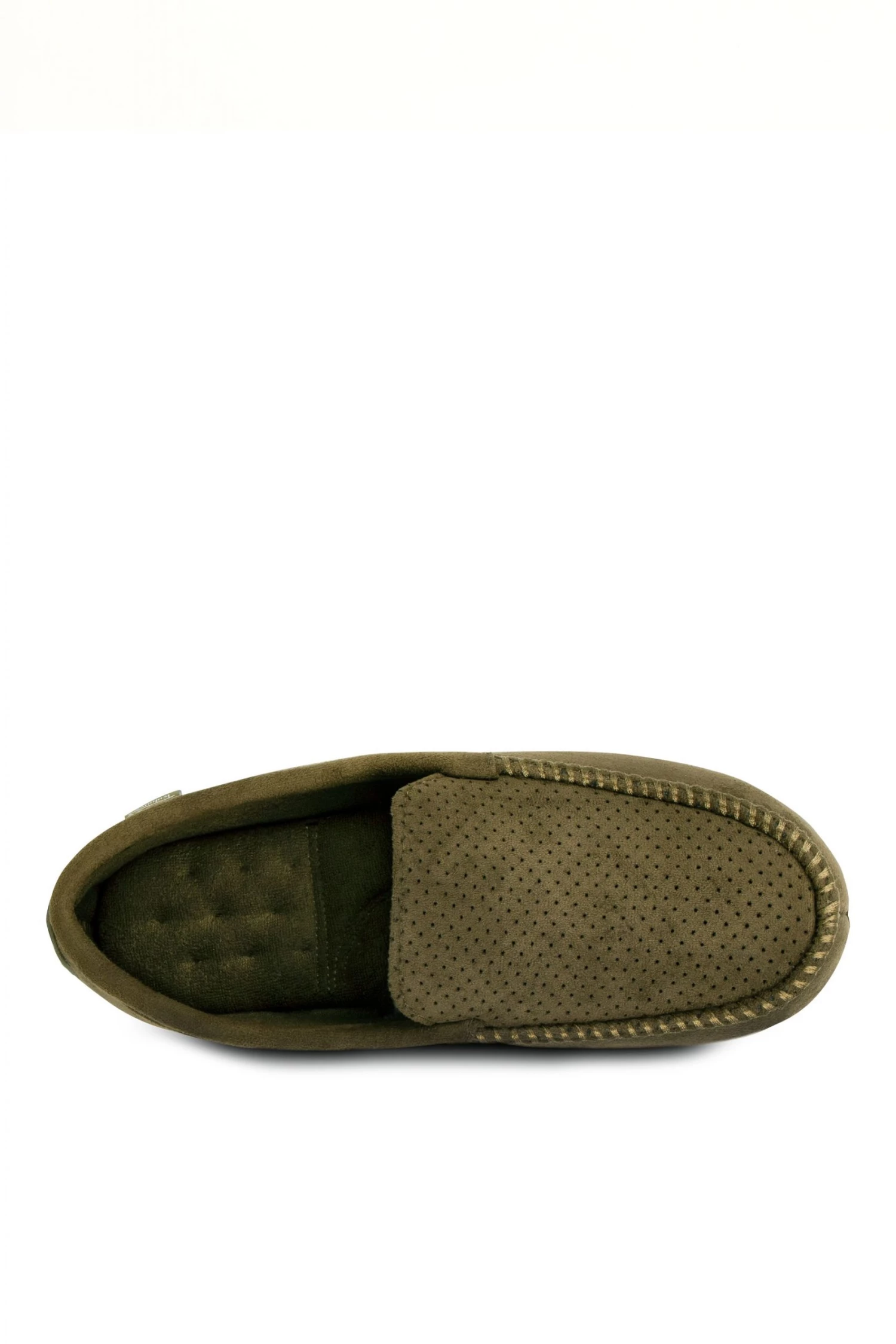 Totes Khaki Green Isotoner Airtex Suedette Moccasin 4 Totes Khaki Green Isotoner Airtex Suedette Moccasin - Image 4
