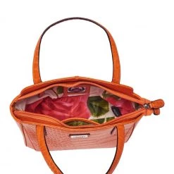OSPREY LONDON Minster Croc Leather Grab Bag Orange Tang -OSPREY LONDON Sales unnamed file 122 scaled