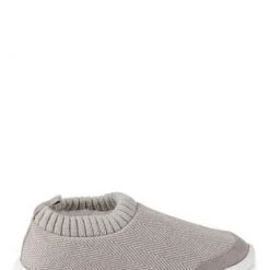 Totes Grey Isotoner Ladies Iso- Flex Herringbone Bootie Slippers -OSPREY LONDON Sales unnamed file 1226
