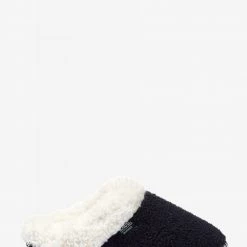 Totes Blue Isotoner Ladies Swept Back Bobble Mule Slippers