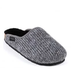 Totes Grey Mens Knitted Mule Slippers With Cork And EVA Sole -OSPREY LONDON Sales unnamed file 1256 scaled