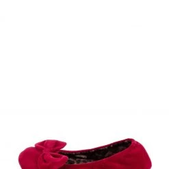Totes Red Velour Ballet With Bow 10 Totes Red Velour Ballet With Bow -OSPREY LONDON Sales unnamed file 1267 scaled