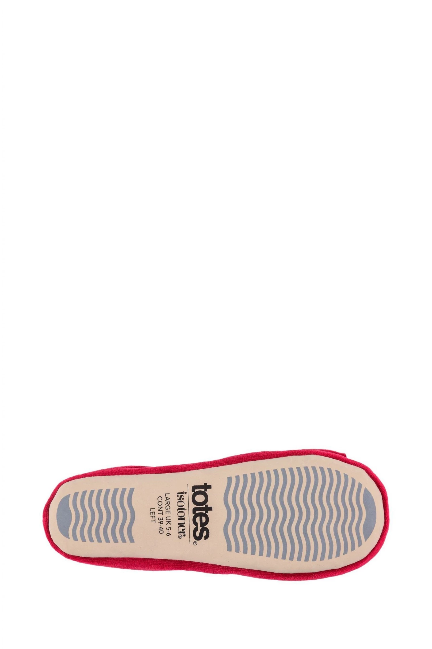 Totes Red Velour Ballet With Bow 5 Totes Red Velour Ballet With Bow - Image 5