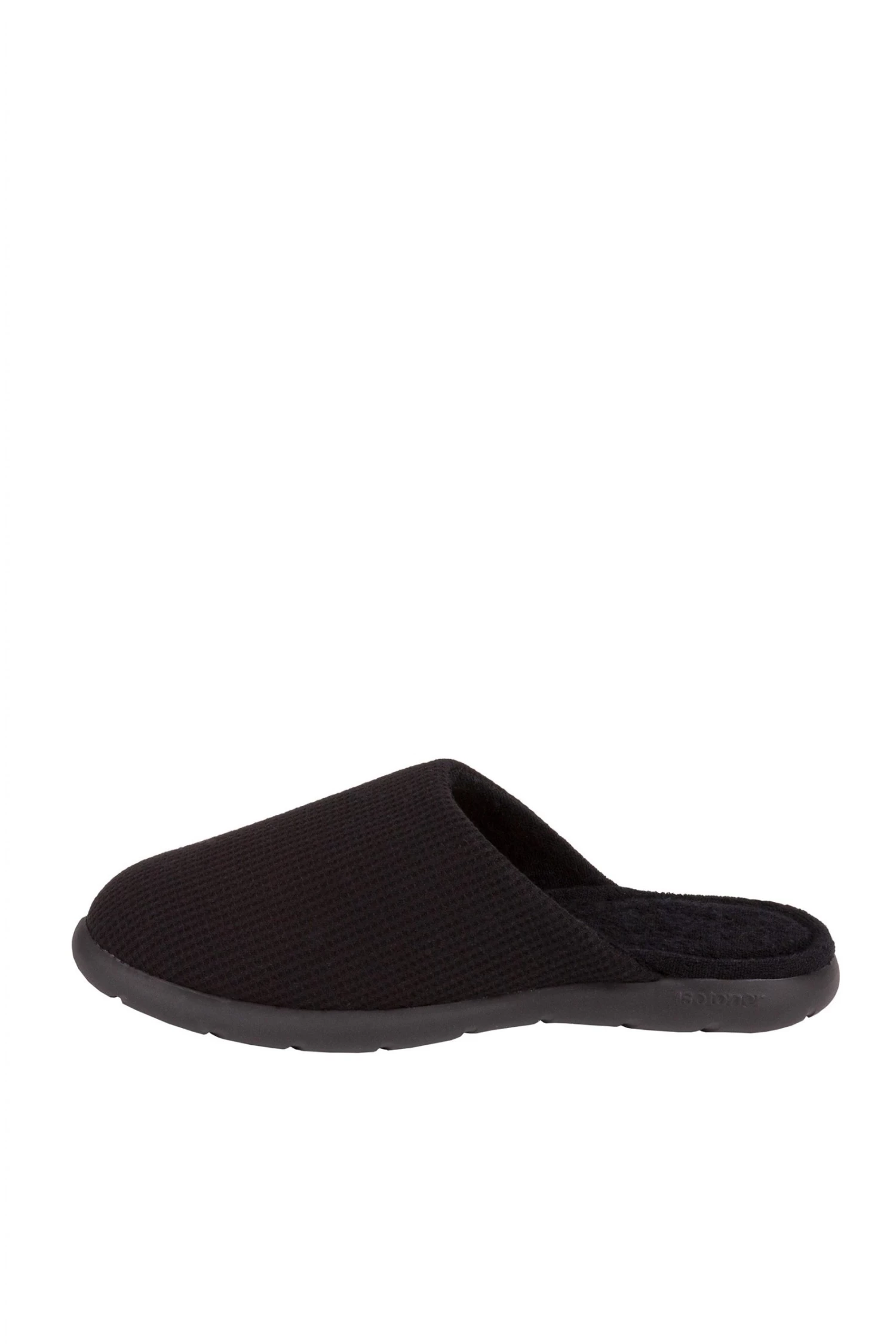 Totes Black Isotoner I Flex Waffle Mule 3 Totes Black Isotoner I Flex Waffle Mule - Image 3