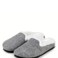Totes Grey Ladies Felt Mule Slippers -OSPREY LONDON Sales unnamed file 1301