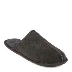 Totes Grey Isotoner Mens Real Suede Mule Slippers -OSPREY LONDON Sales unnamed file 1304 scaled