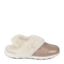 Totes Pink Isotoner Ladies Iso-Flex Real Suede Slingback Slippers -OSPREY LONDON Sales unnamed file 1312