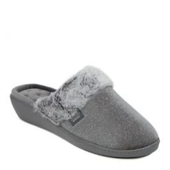 Totes Grey Isotoner Ladies Sparkle Velour Heeled Mule Slippers 11 Totes Grey Isotoner Ladies Sparkle Velour Heeled Mule Slippers -OSPREY LONDON Sales unnamed file 1318