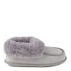 Totes Grey Isotoner Ladies Real Suede Moccasin Bootie -OSPREY LONDON Sales unnamed file 1327 scaled