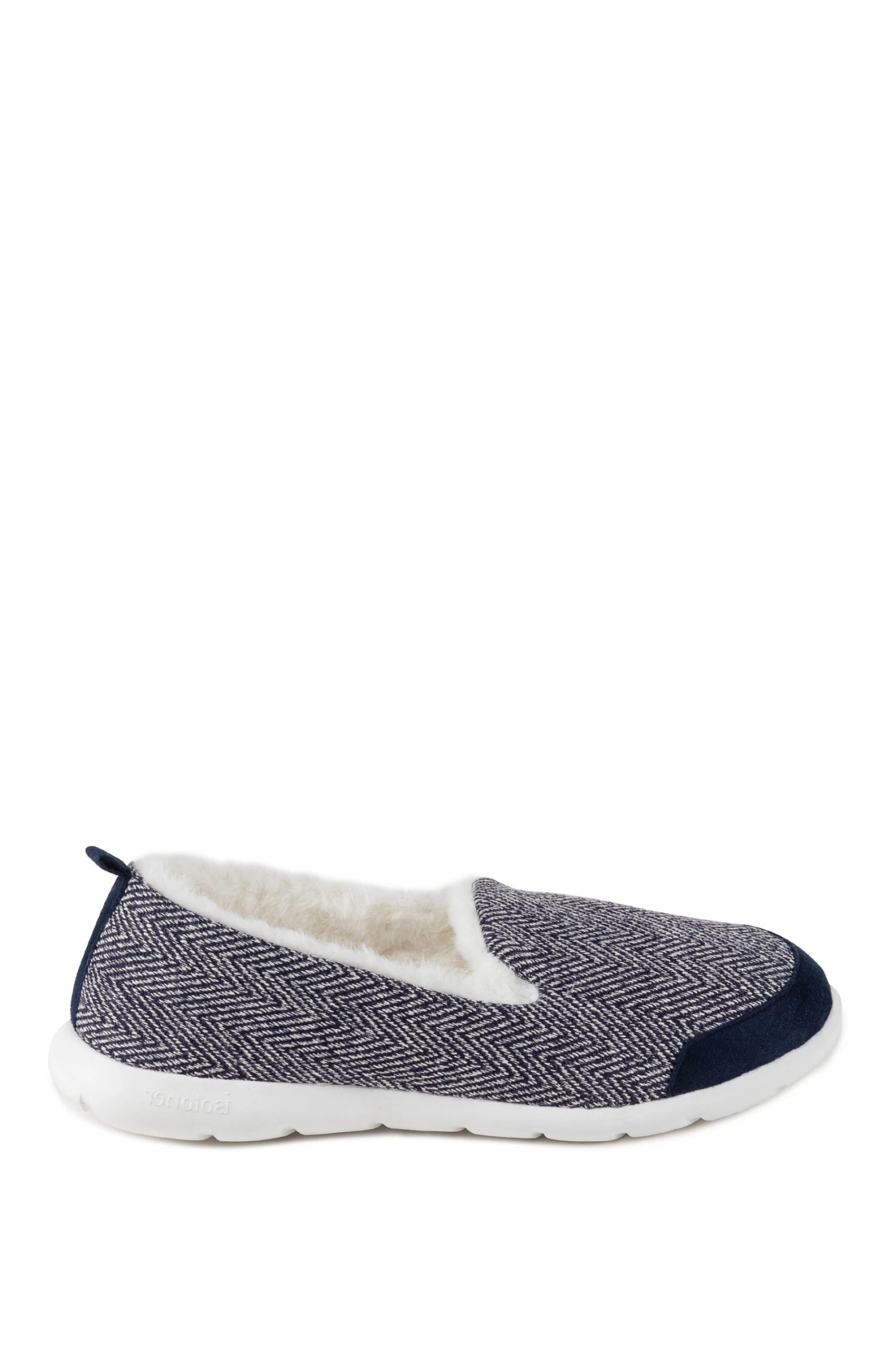 Totes Blue Isotoner Ladies Iso- Flex Herringbone Full Back Slippers 3 Totes Blue Isotoner Ladies Iso- Flex Herringbone Full Back Slippers - Image 3