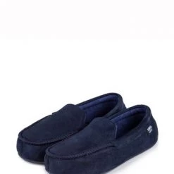 Totes Grey Isotoner Suedette Mocc With Driving Sole -OSPREY LONDON Sales unnamed file 1343