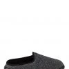 Totes Black Isotoner Totes Mens Iso-Flex Swept Back Mule Slippers