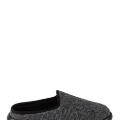 Totes Black Isotoner Totes Mens Iso-Flex Swept Back Mule Slippers -OSPREY LONDON Sales unnamed file 1349