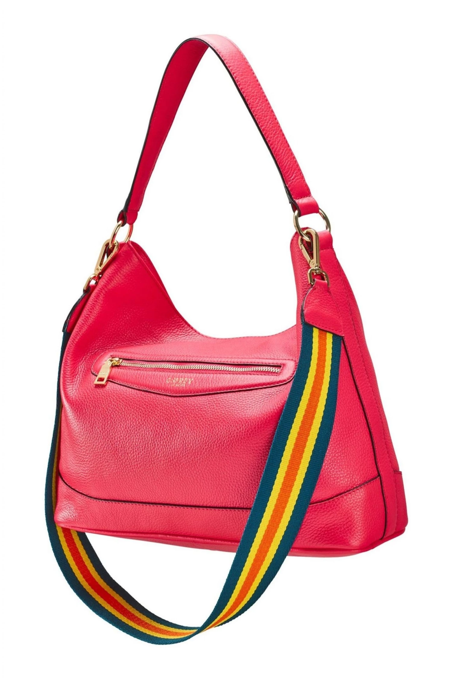 OSPREY LONDON Grainy Hide Leather Hendrix Large Hobo Bag Teal Blue 1 OSPREY LONDON Grainy Hide Leather Hendrix Large Hobo Bag Teal Blue