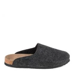 Totes Grey Mens Felt Mule Slippers With Cork And EVA Sole -OSPREY LONDON Sales unnamed file 1355