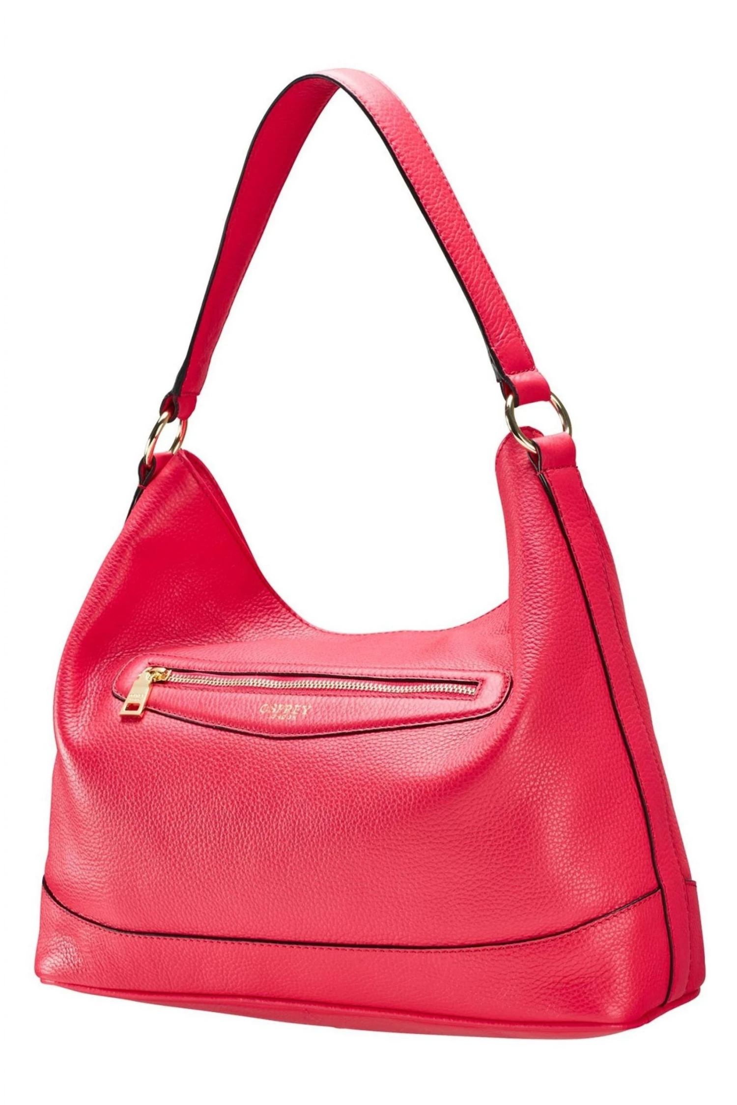 OSPREY LONDON Grainy Hide Leather Hendrix Large Hobo Bag Teal Blue 2 OSPREY LONDON Grainy Hide Leather Hendrix Large Hobo Bag Teal Blue - Image 2