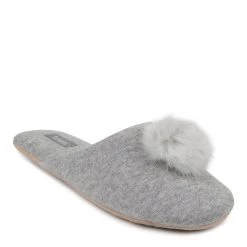 Totes Grey Ladies Cashmere Blend Mule Slippers With Soft Sole -OSPREY LONDON Sales unnamed file 1371 scaled