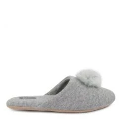 Totes Grey Ladies Cashmere Blend Mule Slippers With Soft Sole -OSPREY LONDON Sales unnamed file 1373