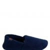 Totes Blue Isotoner Ladies Popcorn Full Back Slippers