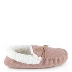 Totes Pink Ladies Felt Moccasin Slippers -OSPREY LONDON Sales unnamed file 1434
