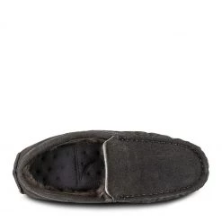 Totes Grey Isotoner Mens Real Suede With Closed Stitch Moccasin Slippers -OSPREY LONDON Sales unnamed file 1450 scaled