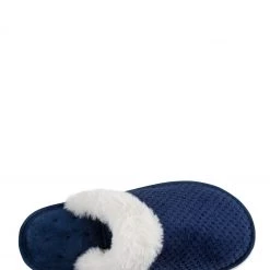 Totes Blue Isotoner Ladies Popcorn Mule With Fur Cuff -OSPREY LONDON Sales unnamed file 1468 scaled