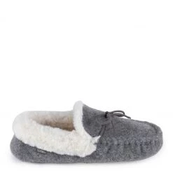 Totes Grey Ladies Felt Moccasin Slippers -OSPREY LONDON Sales unnamed file 1473 scaled