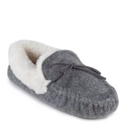 Totes Grey Ladies Felt Moccasin Slippers -OSPREY LONDON Sales unnamed file 1474 scaled