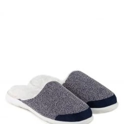 Totes Blue Iso-Flex Herringbone Mule Slipper -OSPREY LONDON Sales unnamed file 1497 scaled