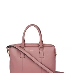 OSPREY LONDON The Adaline Leather Laptop Bag Black