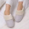 Totes Grey Ladies Suedette Boot Slippers With Cuff