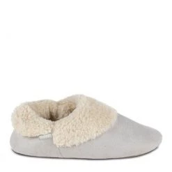 Totes Grey Ladies Suedette Boot Slippers With Cuff -OSPREY LONDON Sales unnamed file 1542