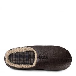 Totes Brown Isotoner Mens Distressed Mule With Check Sock Slippers 9 Totes Brown Isotoner Mens Distressed Mule With Check Sock Slippers -OSPREY LONDON Sales unnamed file 1546 scaled